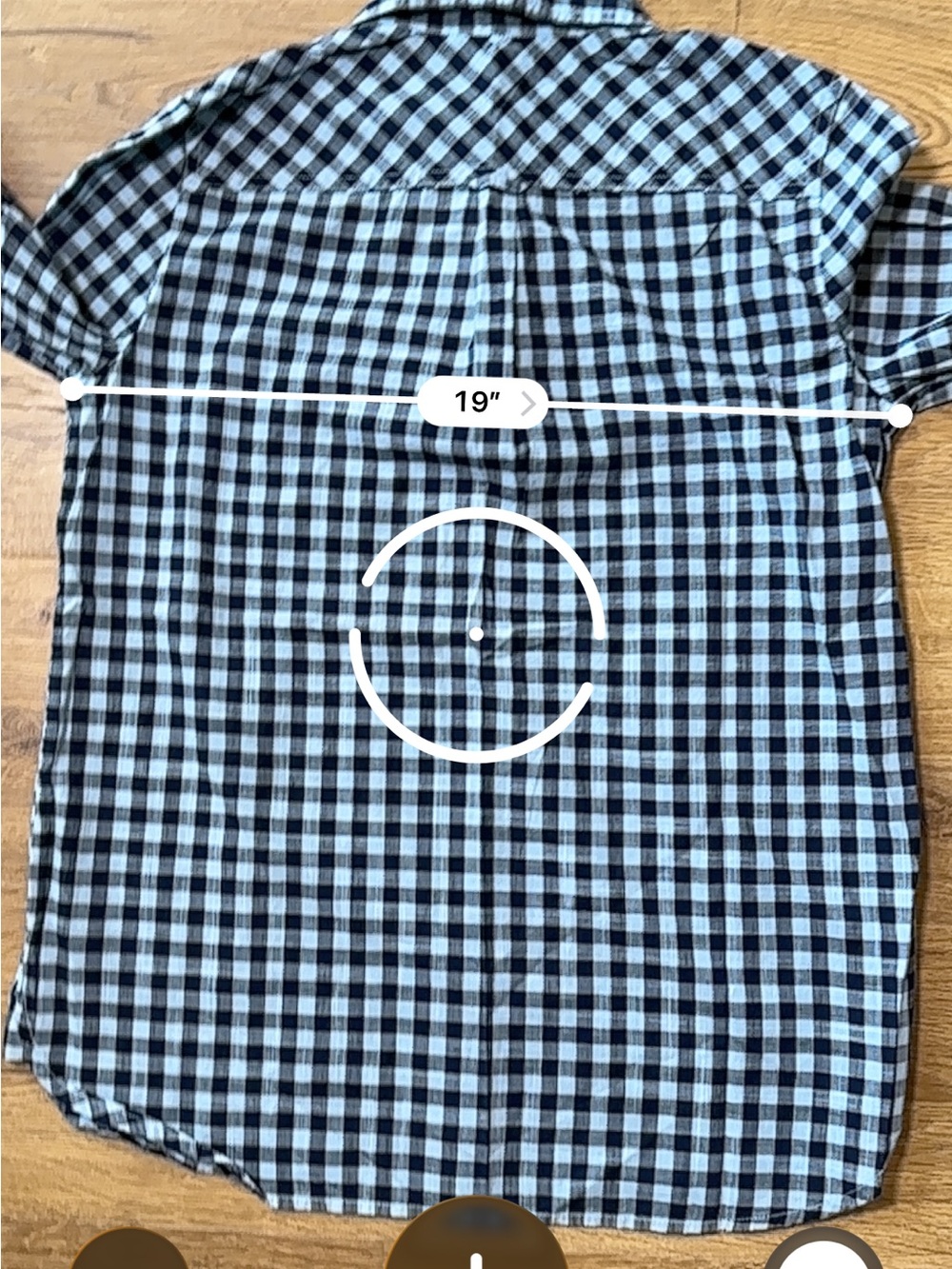 J.Crew Blue & Navy Gingham 100% Cotton Popover Shirt Size Small (NWT) - Picture 8 of 10
